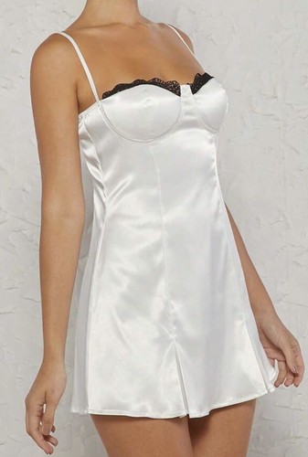Shiny nighty satin - shiny, wetlook