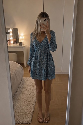Zara mini kleid ausschnitt - zara, v-ausschnitt
