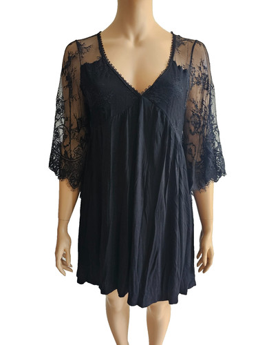 4xl tolles jerseykleid schwarz - 4xl,