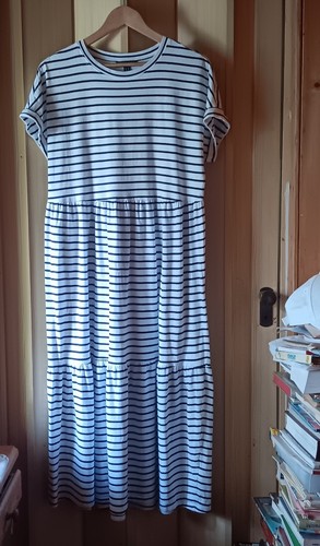 Streifenkleid baby doll - streifenkleid,