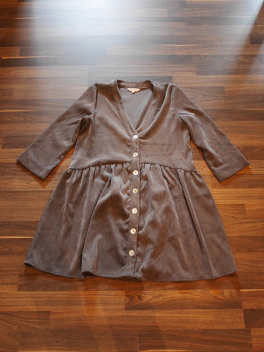 Kleid grau cord - kleid,, cord,